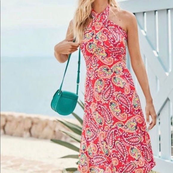 Boden halter multi wrap dress - Picture 1 of 3